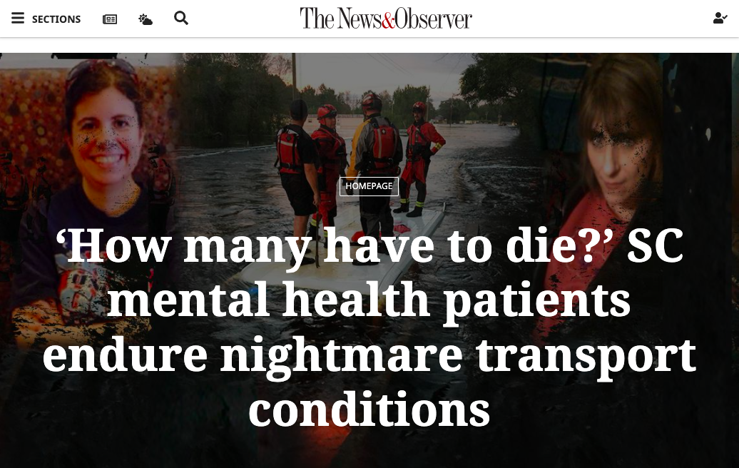 How many have to die? SC mental health patients endure nightmare transport conditions.